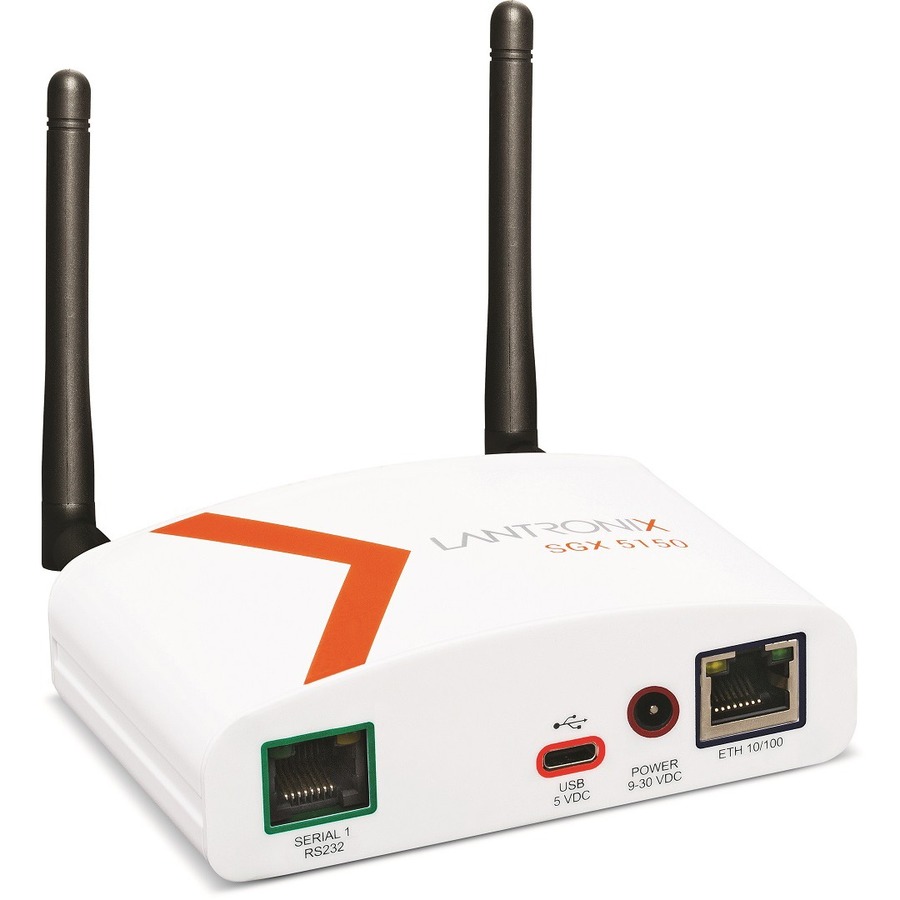 Lantronix SGX 5150 Wireless IoT Gateway, 802.11a/b/g/n/ac, 1xRS232 (RJ45), USB, 10/100 Ethernet, EU Model