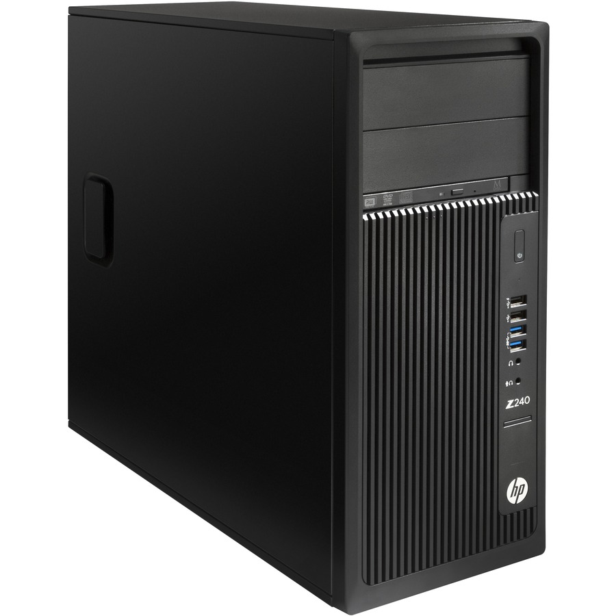 HP Z240 Workstation - 1 x Intel Core i7 Quad-core (4 Core) i7-6700 6th Gen 3.40 GHz - 16 GB DDR4 SDRAM RAM - 512 GB SSD - Mini-tower - Black