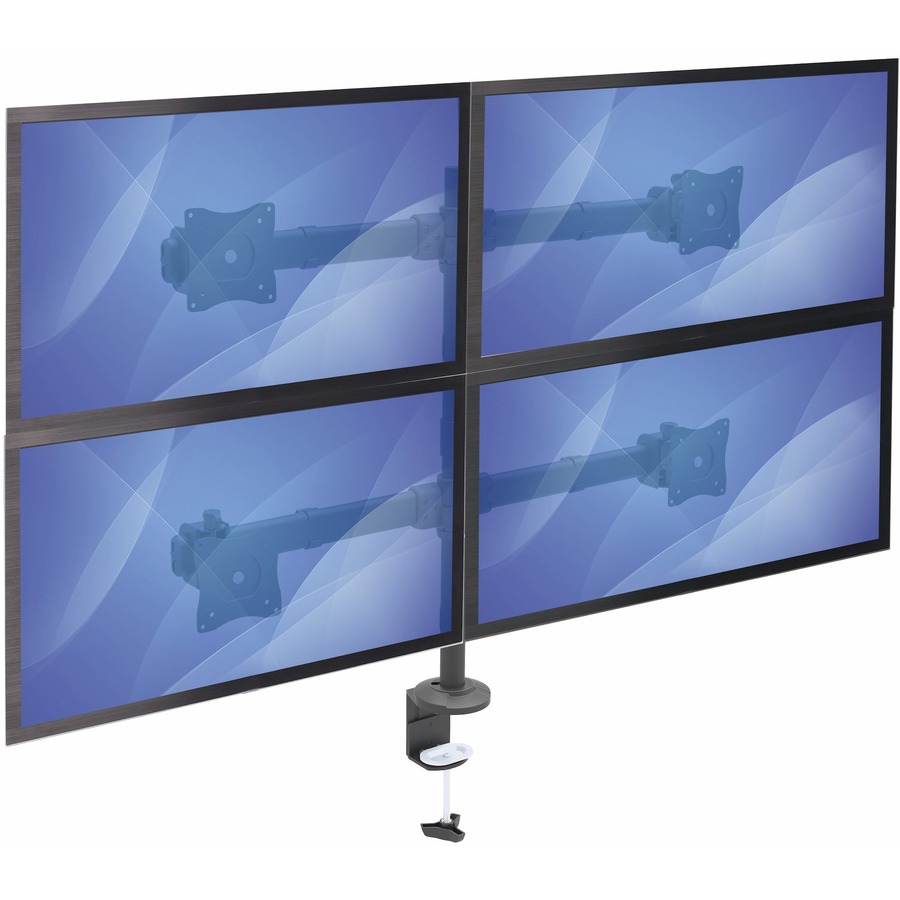 StarTech.com Desk Mount Monitor Arm for up to 34 VESA Compatible Displays  - Articulating Pole Mount with Single Monitor Arm - Ergonomic Height  Adjustable - Desk Clamp or Grommet - Black 