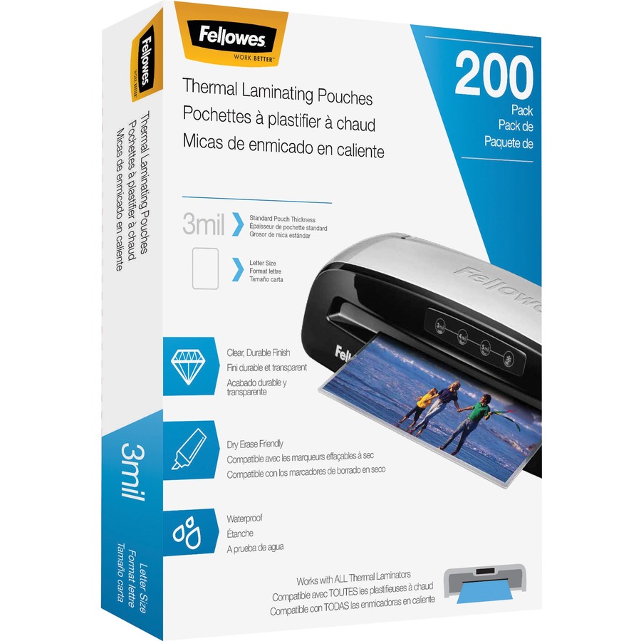 Fellowes Laminating Sheets Self Adhesive 9x12 3mi (5221501)