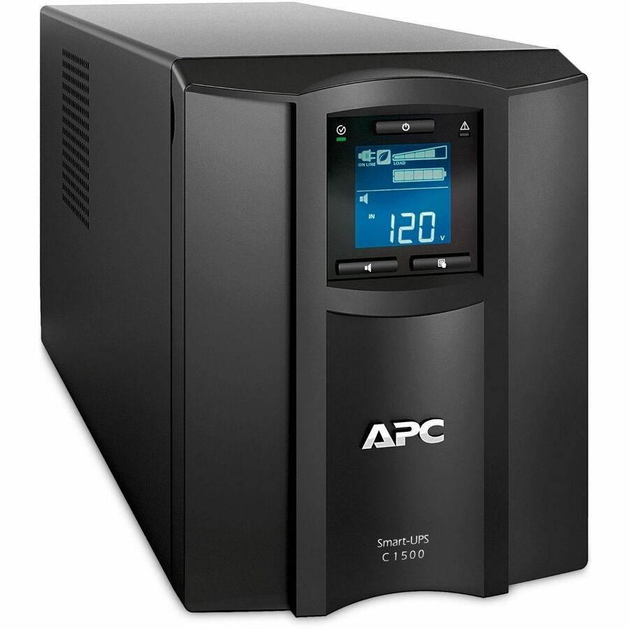 APC Smart-UPS C, Line Interactive, 1440VA, Tower, 120V, 8x NEMA 5-15R outlets, SmartConnect port, USB and Serial communication, AVR, Graphic LCD