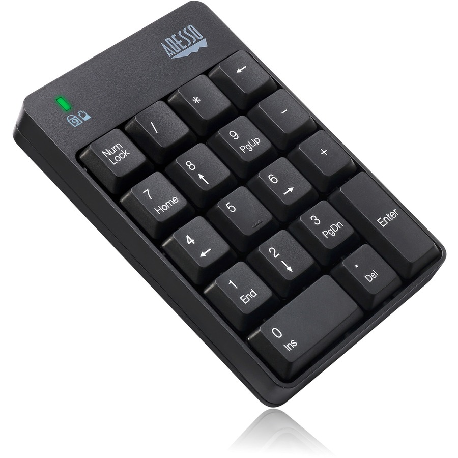 Adesso Wireless Spill Resistant 18-Key Numeric Keypad