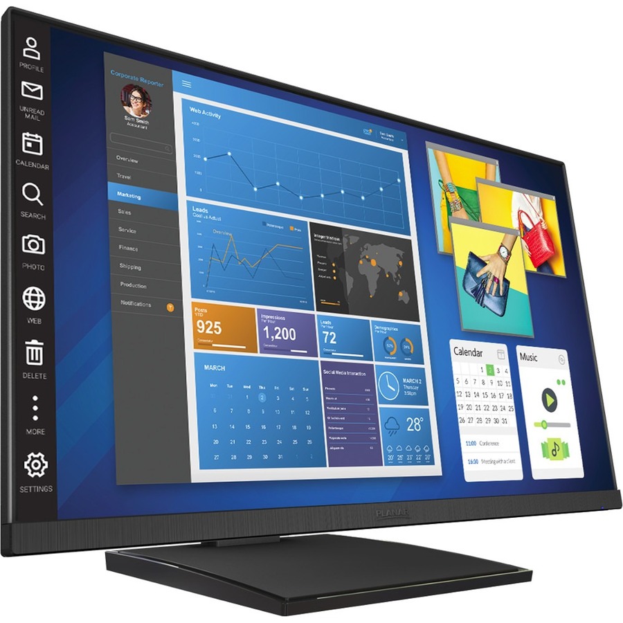 Planar Helium PCT2435 LCD Touchscreen Monitor - 16:9 - 14 ms