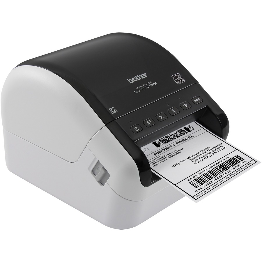 Brother QL-1110NWB Desktop Direct Thermal Printer Monochrome Label  Print Ethernet USB Bluetooth Zerbee