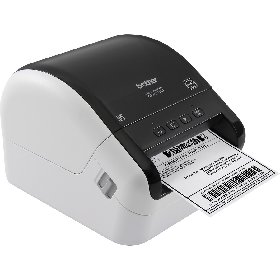 Brother QL-1100 Desktop Direct Thermal Printer - Monochrome - Label Print - USB