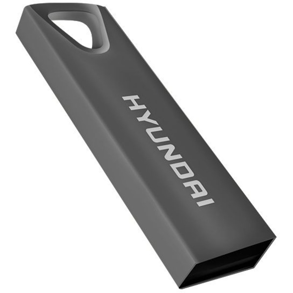 Hyundai Bravo Deluxe 16GB High Speed Fast USB 2.0 Flash Memory Drive Thumb Drive Metal, Space Grey