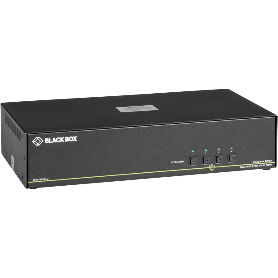 Black Box NIAP 3.0 Secure 4-Port Dual-Head DVI-I KVM Switch