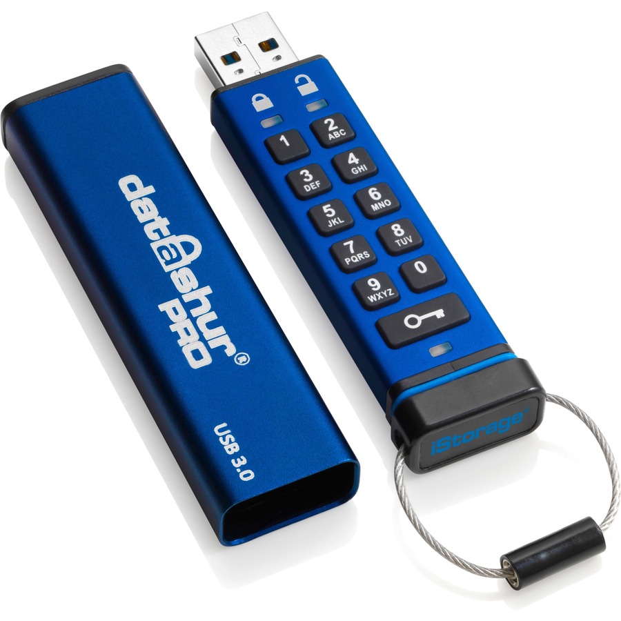 iStorage datAshur PRO 8 GB | Secure Flash Drive | FIPS 140-2 Level 3 Certified | Password protected | Dust/Water Resistant | IS-FL-DA3-256-8