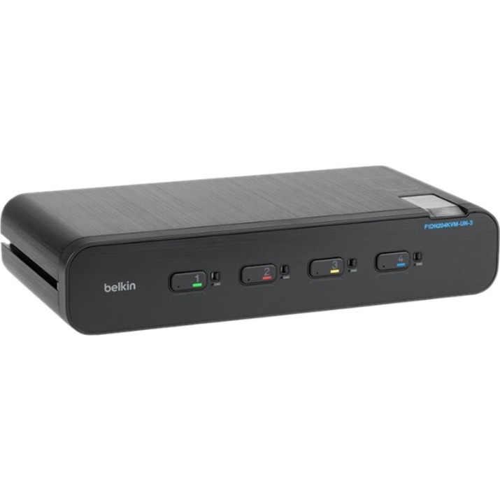 Belkin Universal Secure KVM Switch, 4 Port, Dual Head