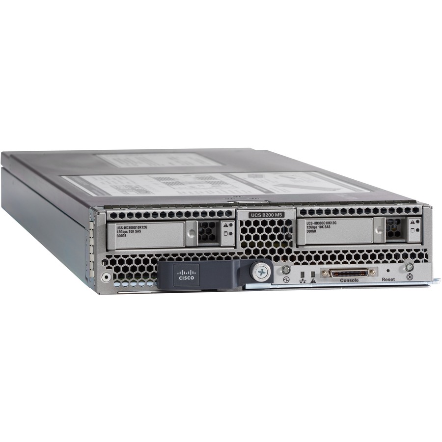 Cisco B200 M5 Blade Server - 2 x Intel Xeon Silver 4114 2.20 GHz - 96 GB RAM - Serial ATA, 12Gb/s SAS Controller