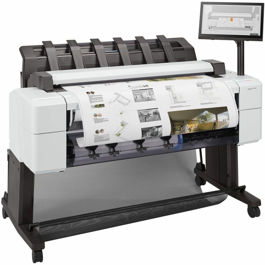 HP Designjet T2600dr PostScript Inkjet Large Format Printer - Includes Printer, Scanner, Copier - 36" Print Width - Color