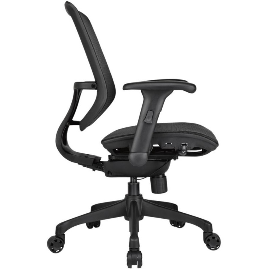 true innovations super task air office chair black 44086