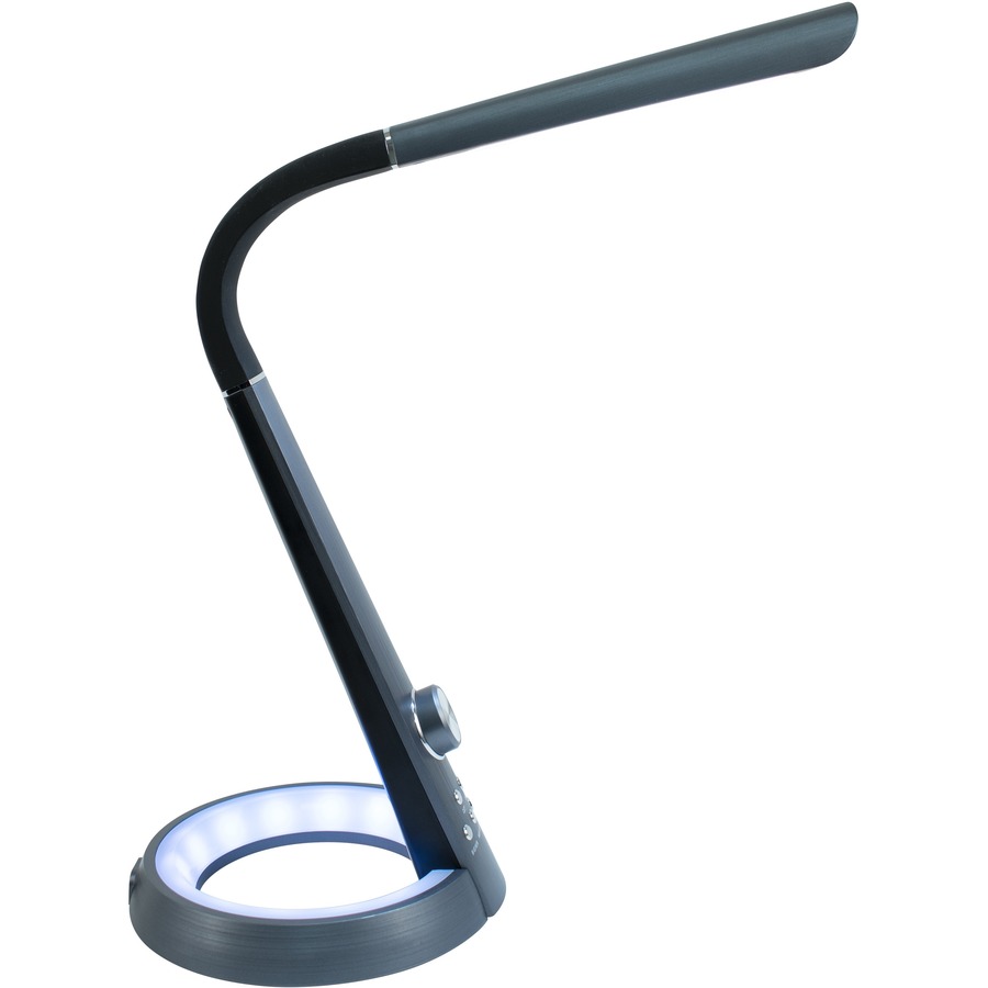 Lampe de bureau - Noir, Gris titane - Support pour bureau Royal Sovereign