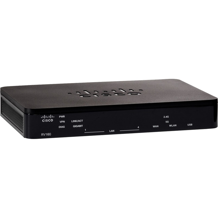 Cisco RV160 VPN Router - 5 Ports - Management Port - 1 - Gigabit Ethernet