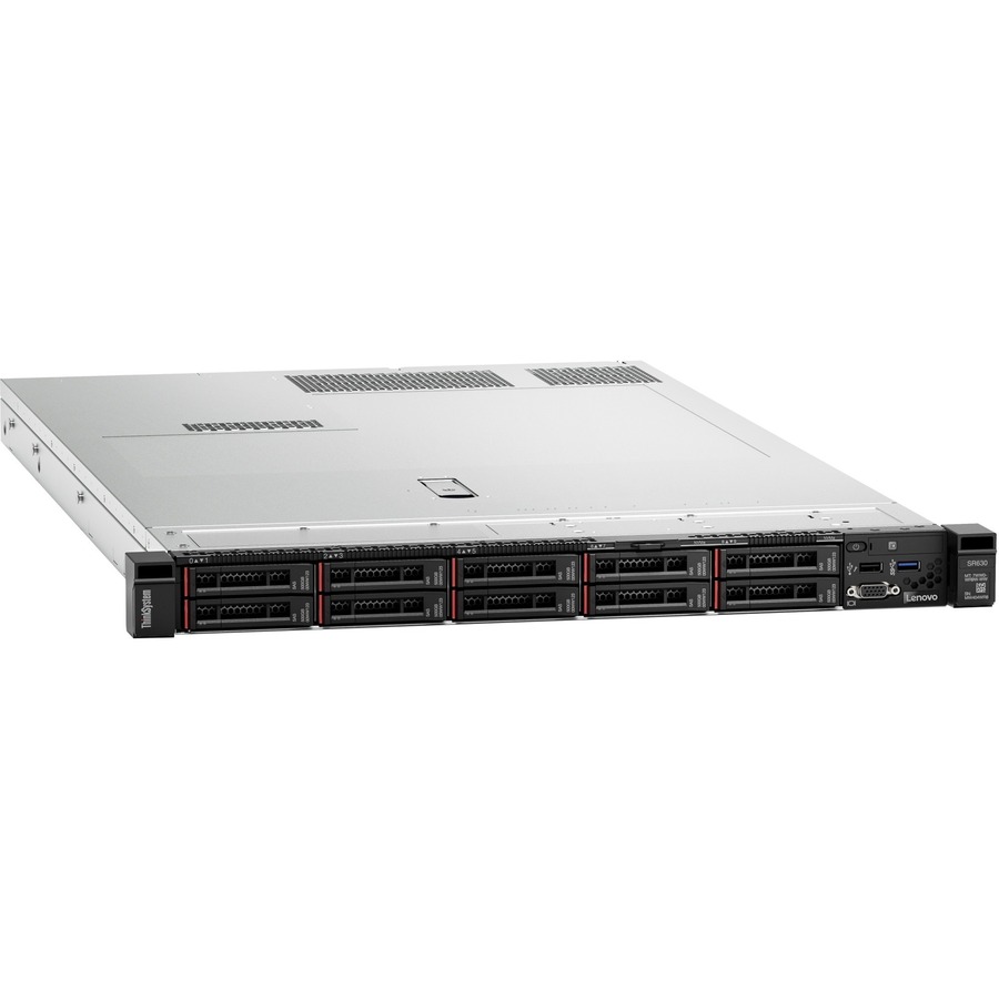 Lenovo ThinkSystem SR630 7X02A0FANA 1U Rack Server - 1 x Intel Xeon Silver 4208 2.10 GHz - 16 GB RAM - Serial ATA/600, 12Gb/s SAS Controller