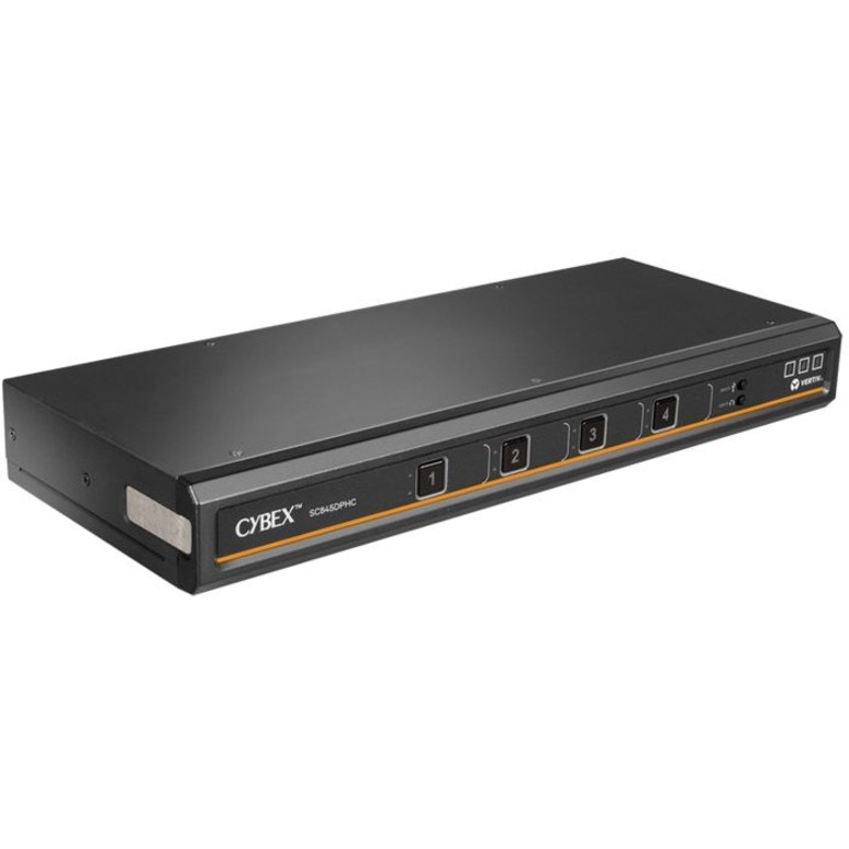 Vertiv Cybex SC800 Secure KVM | Single Head | 4 Port Universal and DPP | USB-C | NIAP version 4.0 Certified (SC845DPHC-400)