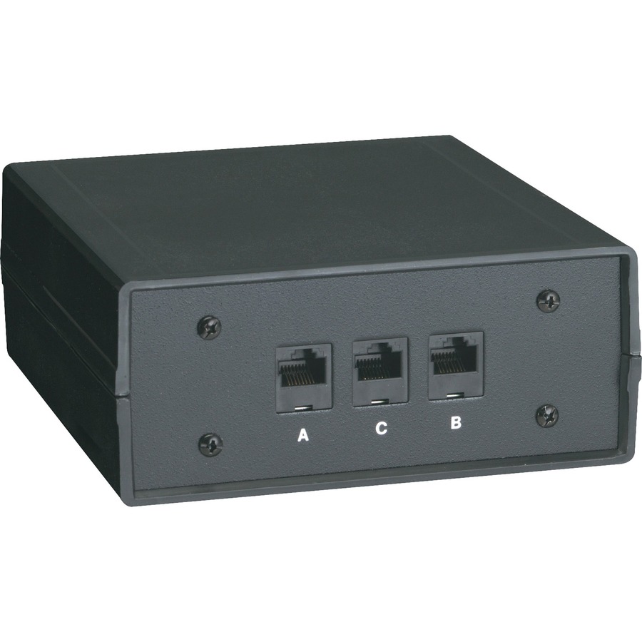 Black Box 100-Mbps ABC Manual Switch - 6" Width x 6.3" Depth x 2.5" Height