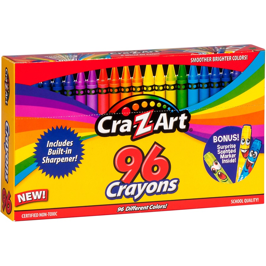 Crayons, 64 Crayons Per Box, Classic Colors, Built In Sharpener, Crayons  For Kids, School Crayons, Assorted Colors - 1 Box