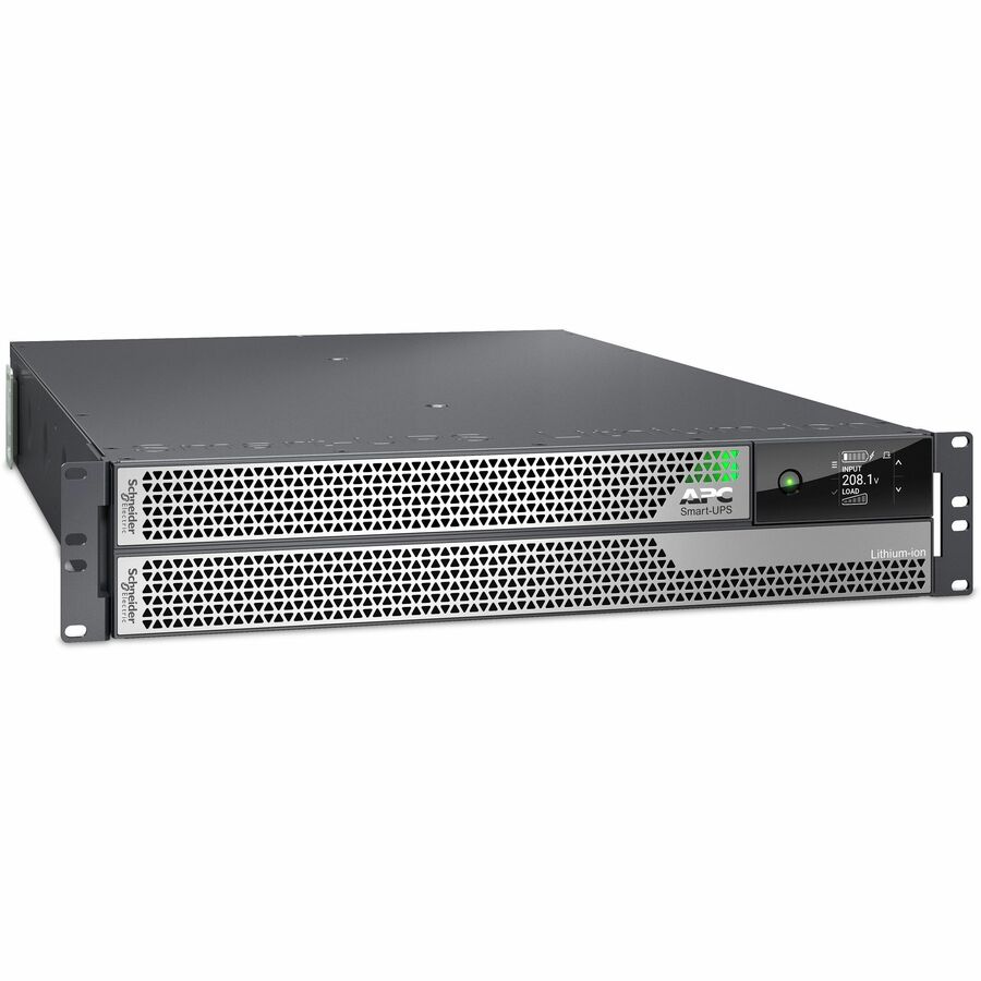 APC Smart-UPS Ultra On-Line, 5000VA, Lithium-ion, Rack/Tower 2U, 208V, 2 L6-20R + 2 L6-30R NEMA outlets, Network Card, Extended runtime, W/rail kit