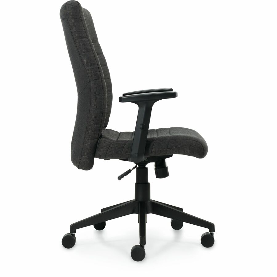 Offices To Go - Chaise de direction Carleton à dossier haut, gris fonc&eacute;