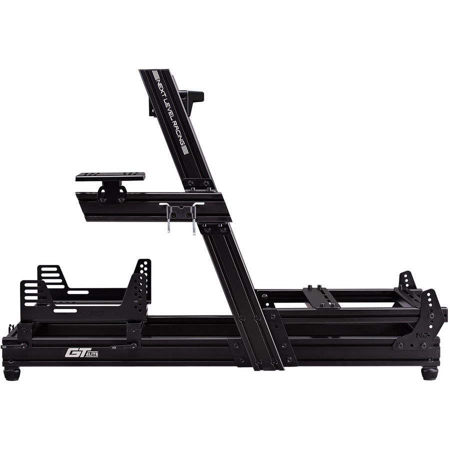 Next Level Racing GTElite Racing Simulator Cockpit- Wheel Plate Edition - Carbon, Steel