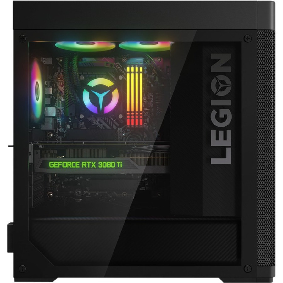 Lenovo Legion T7 34IAZ7 90S1000KUS Gaming Desktop Computer - Intel Core i9 12th Gen i9-12900K Hexadeca-core (16 Core) 3.20 GHz - 32 GB RAM DDR5 SDRAM - 1 TB HDD - 1 TB M.2 PCI Express NVMe 4.0 x4 SSD - Tower - Black