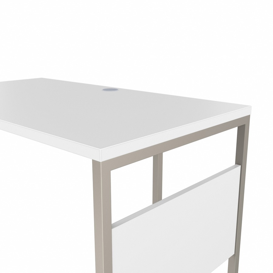 Picture of Bush Business Furniture Hybrid Collection White Desking