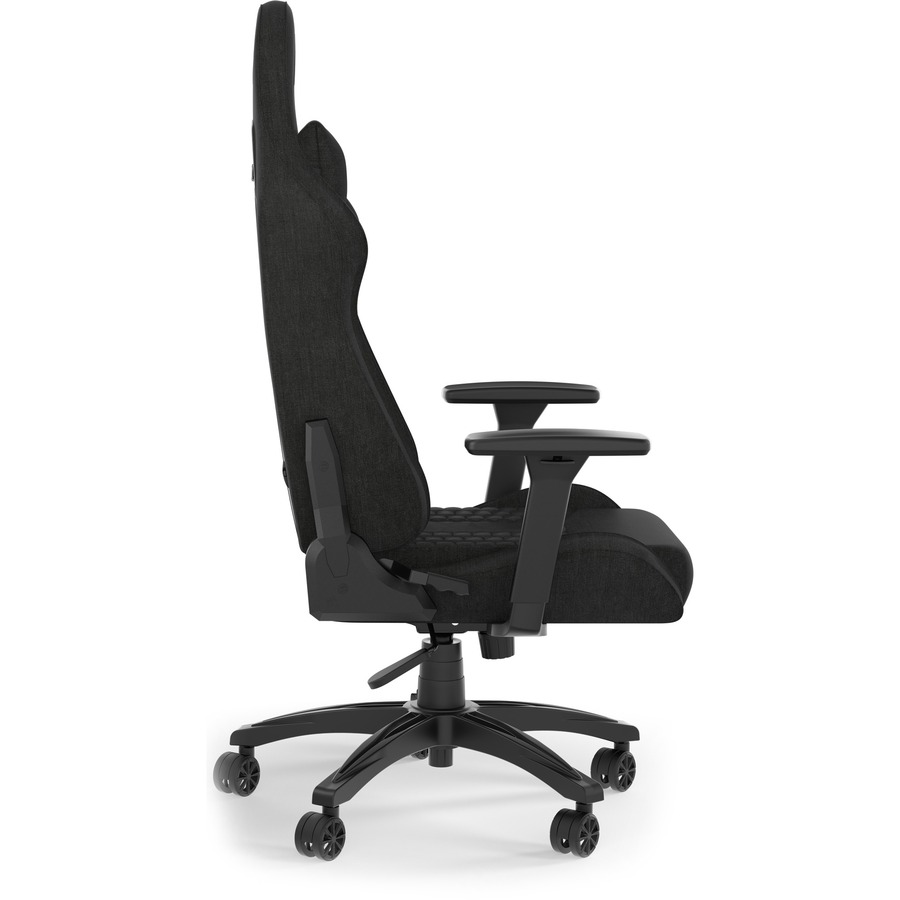 Corsair TC100 Relaxed Gaming Chair - Fabric - For Gaming - Fabric, Memory Foam, Steel, Nylon - Black