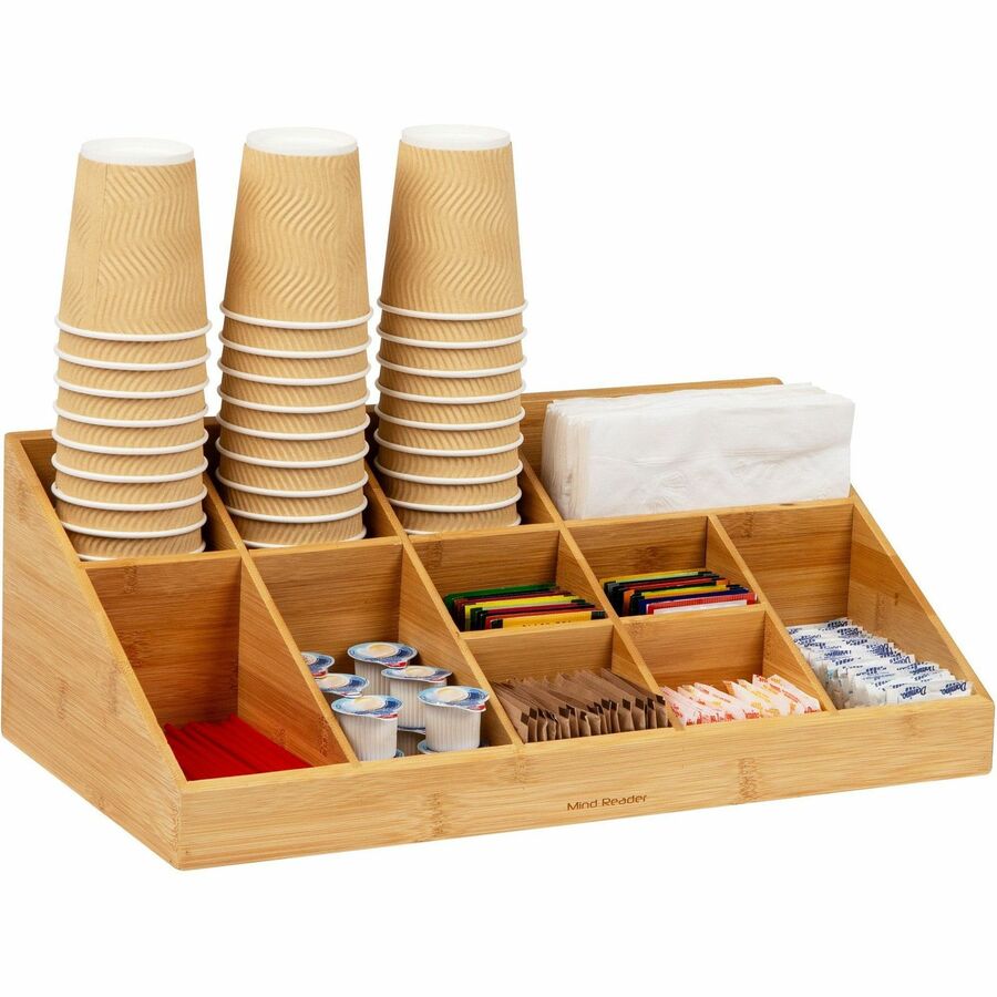 Picture of Mind Reader Bali 11-Compartment Bamboo Organizer
