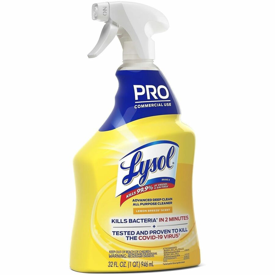Picture of Advanced Deep Cleaner, 32 oz, lemon breeze scent, disinfectant, 12 EA/CT