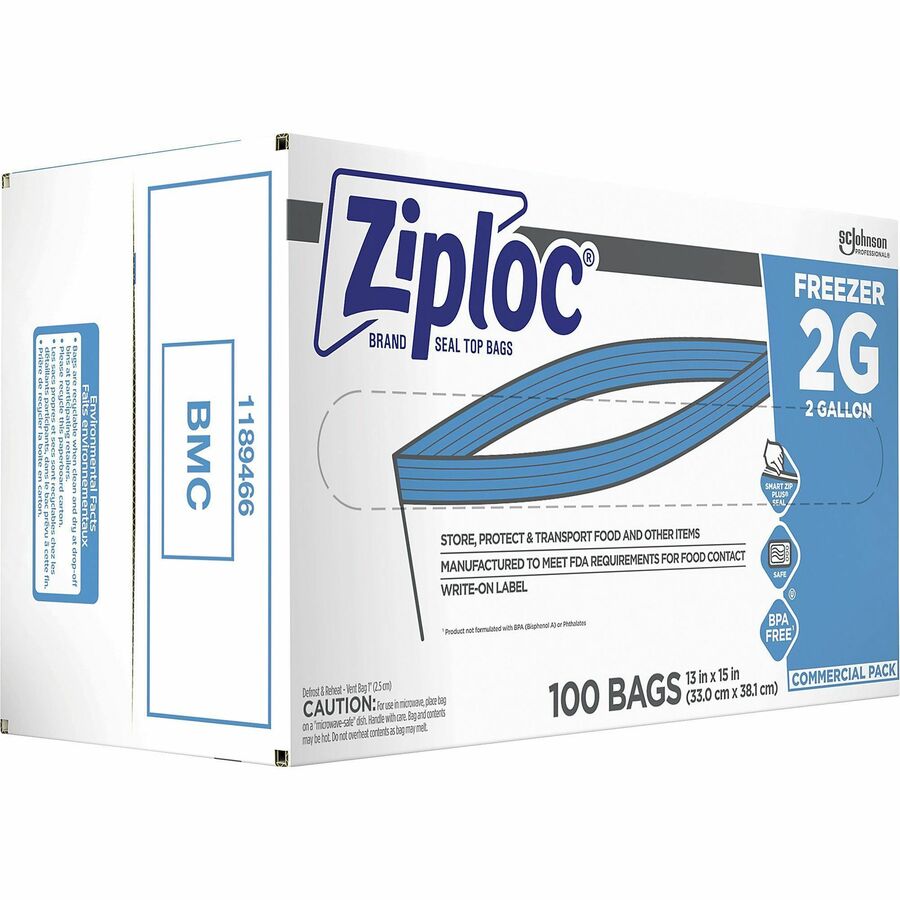 Ziploc - Freezer bag - 2 gal (pack of 100)