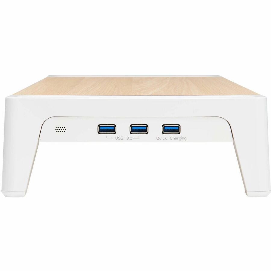 Tripp Lite by Eaton Monitor Riser for Desk - Wood Top, USB-A Charge and Data Ports