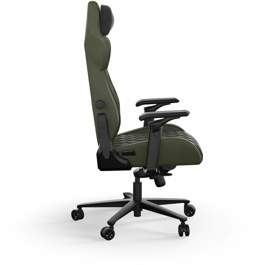 Corsair TC500 LUXE Gaming Chair - For Gaming - Fabric, Metal, Steel, Polyurethane, Foam - Sherwood