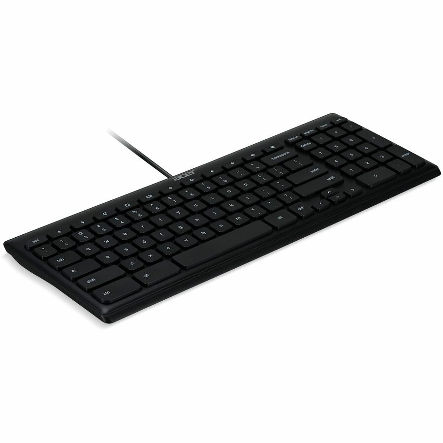 Acer AKB910 Keyboard - Cable Connectivity - USB Interface - English (US) - PC - Black