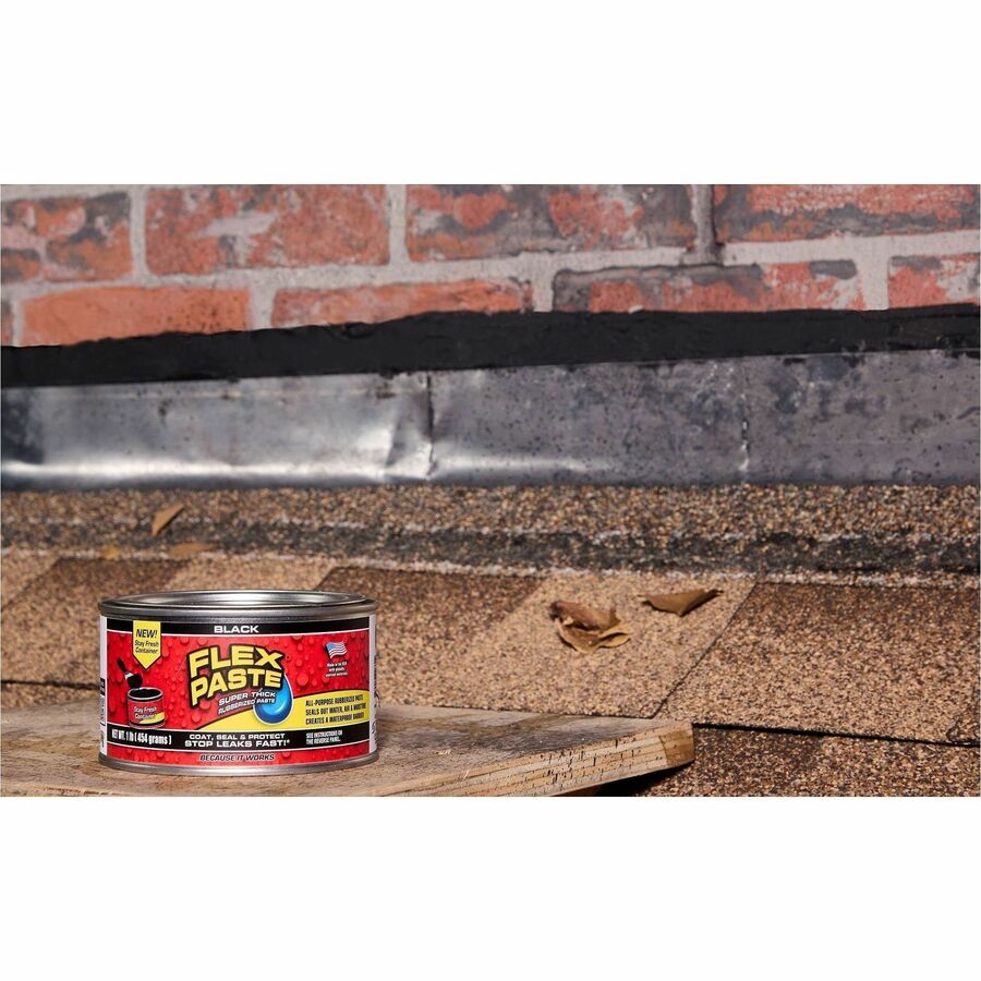 FLEX SEAL Flex Paste - Black - 1 lb - 1 12