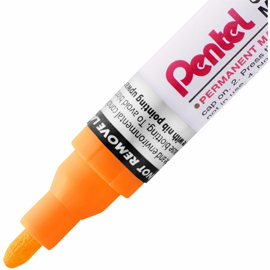 Pentel Paint Marker, Medium Point, Bullet Tip, Orange Ink