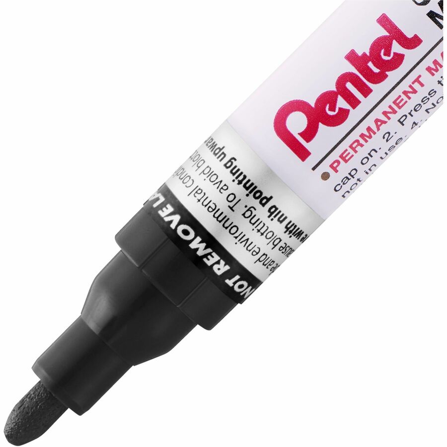Pentel Paint Marker, Medium Point, Bullet Tip, Black Ink