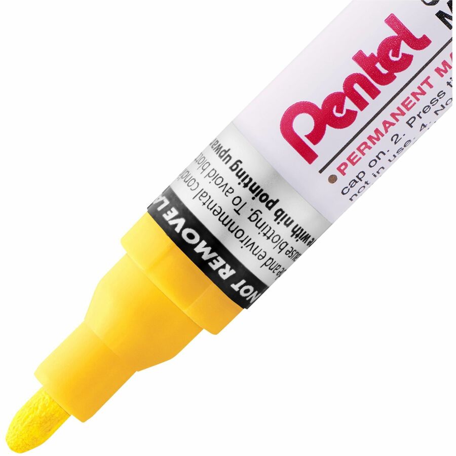 Pentel Paint Marker, Medium Point, Bullet Tip, Yellow Ink