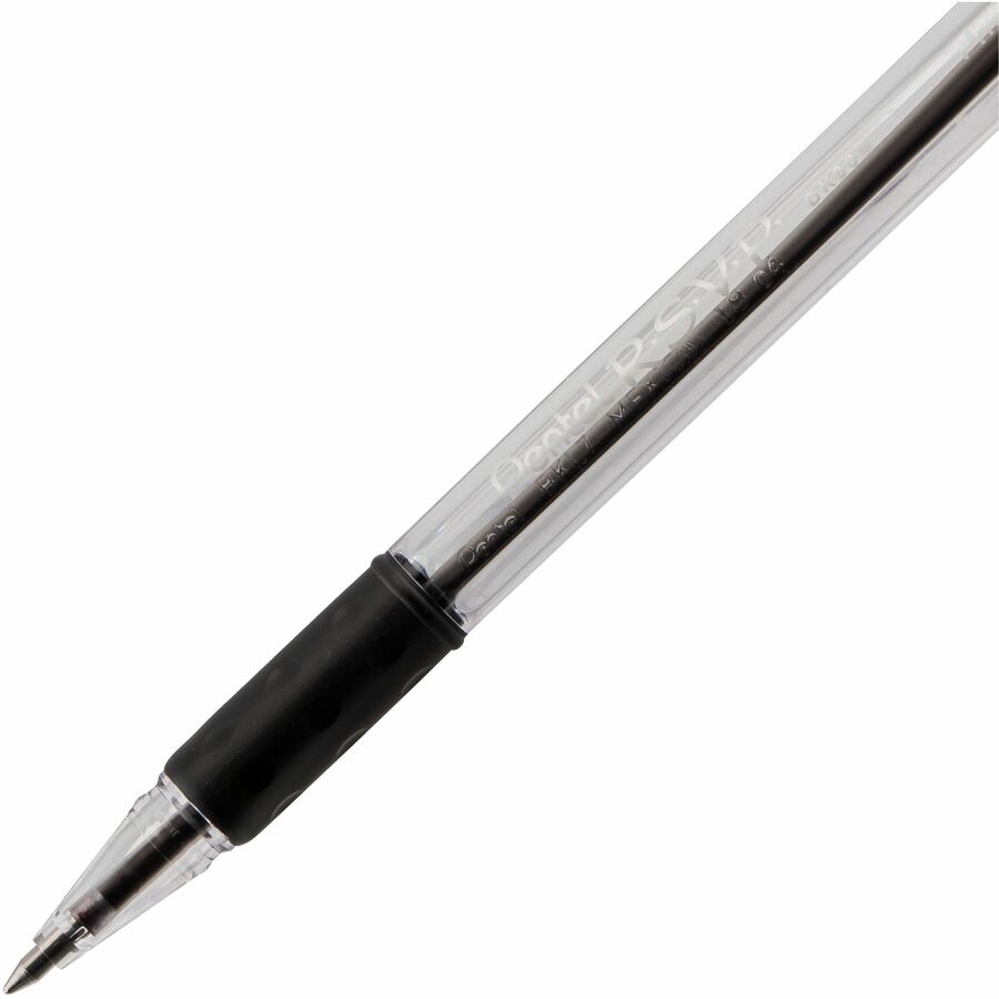 Pentel R.S.V.P. Ballpoint Pen, (0.7mm), Black Ink, 2PC Pack