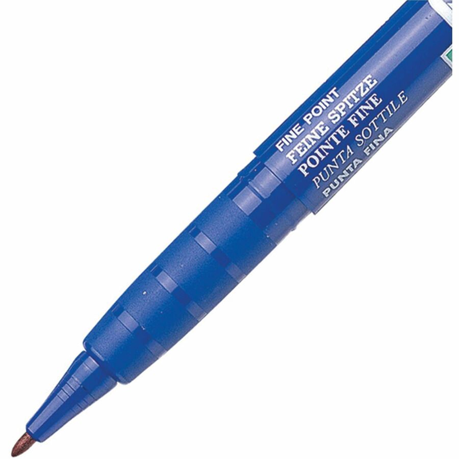 Pentel Green Label Permanent Marker (2.0mm), Bullet Tip, Blue Ink