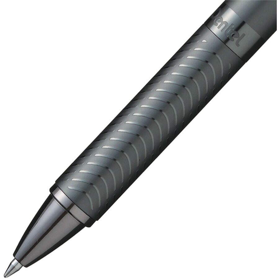 Pentel EnerGel Alloy Retractable Premium Liquid Gel Pen, (0.7mm) Brown Barrel, Black Ink