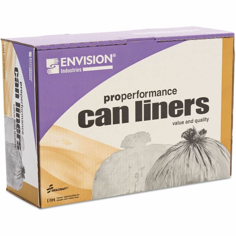 Picture of ProPerformance Can Liners, 60" x 38", high density, clear, 200 per box, BX