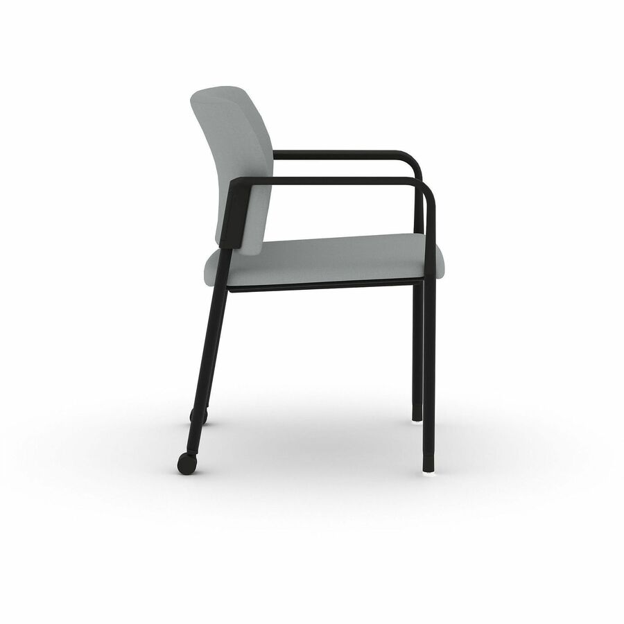 Picture of Accommodate Fixed-Arm Guest Chair, gray vinyl, steel four-legged base, fixed arms, 2 EA/CT