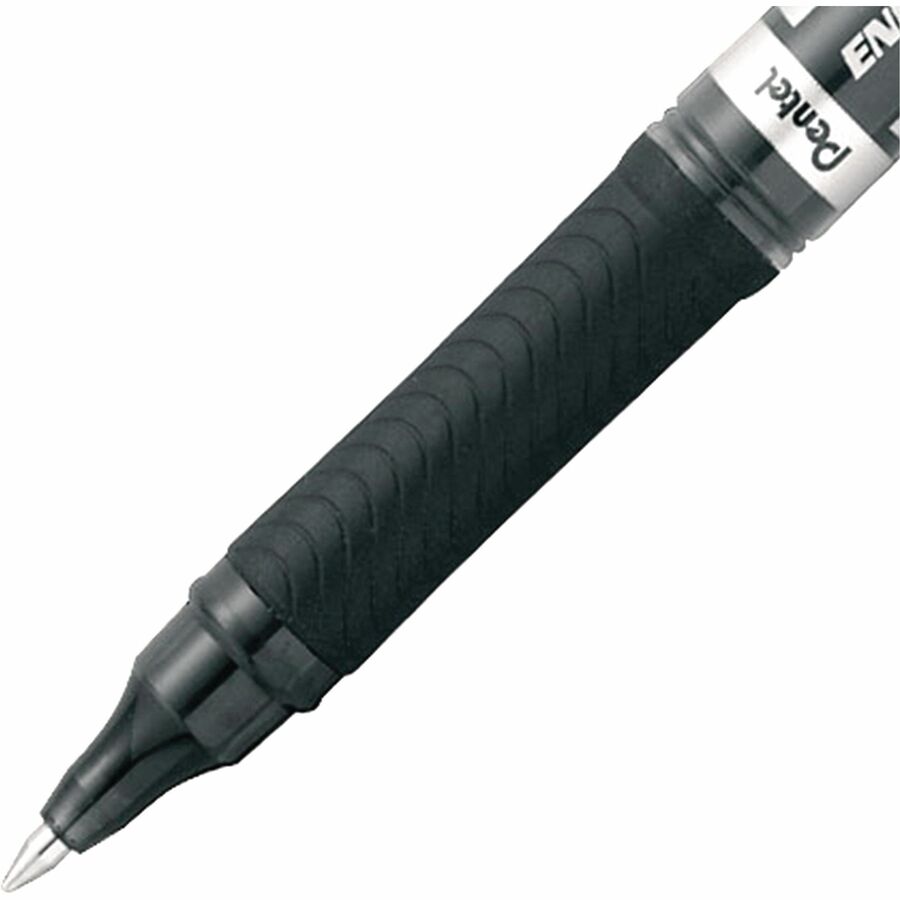 Pentel Liquid Gel Pen, (0.7mm) Metal Tip, Capped, Black Ink