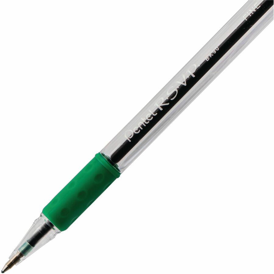 Pentel R.S.V.P. Ballpoint Pen, (0.7mm), Green Ink