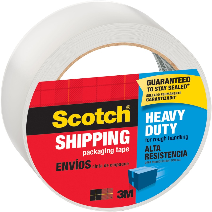 Scotch Heavy Duty Shipping Packing Tape, Clear, 1.88 in. x 54.6 yd., 4 Tape  Rolls