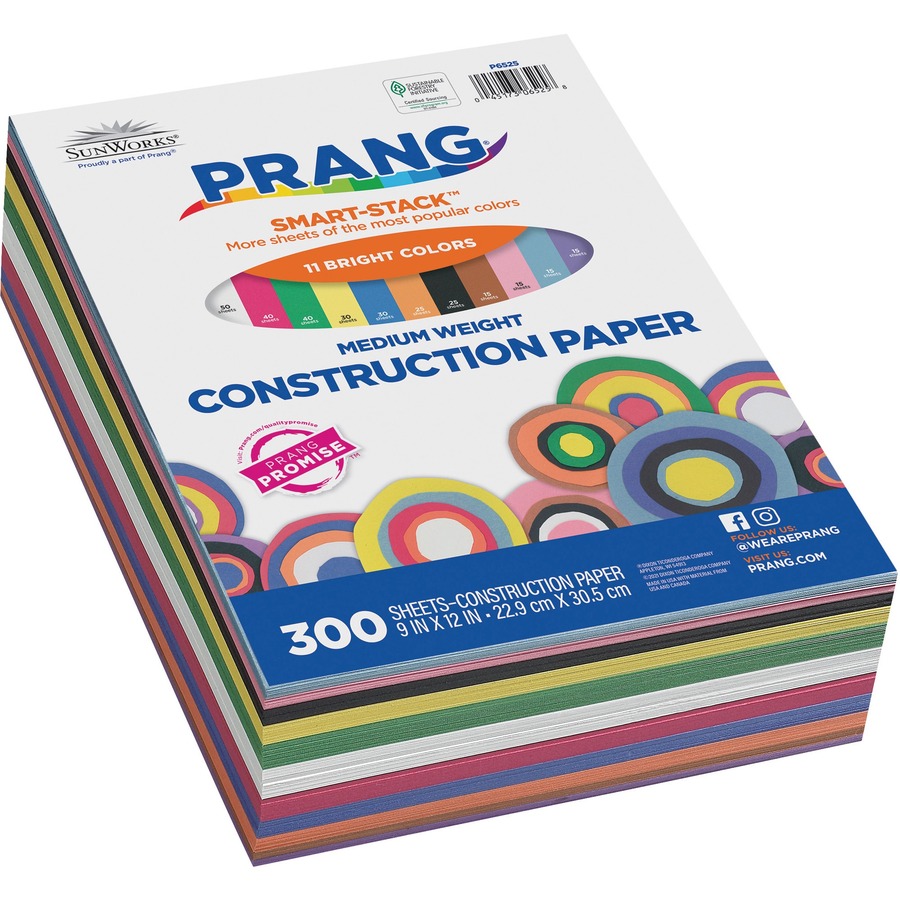 Construction Paper, 11 Assorted Colors, 12 x 18, 150 Sheets - PAC6526, Dixon Ticonderoga Co - Pacon