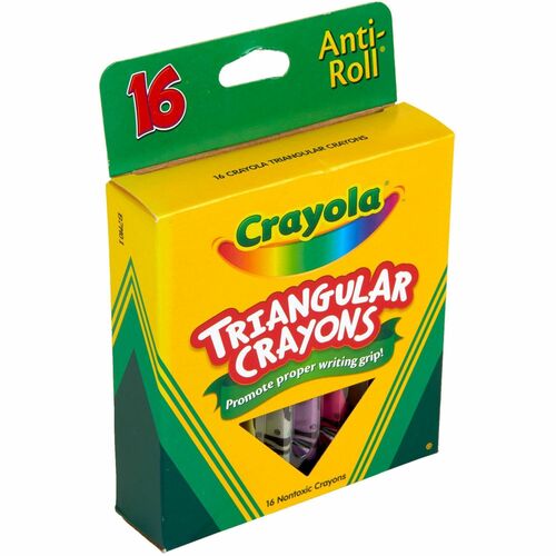 Crayola Triangular Crayons, 16/Box - W.B. Mason
