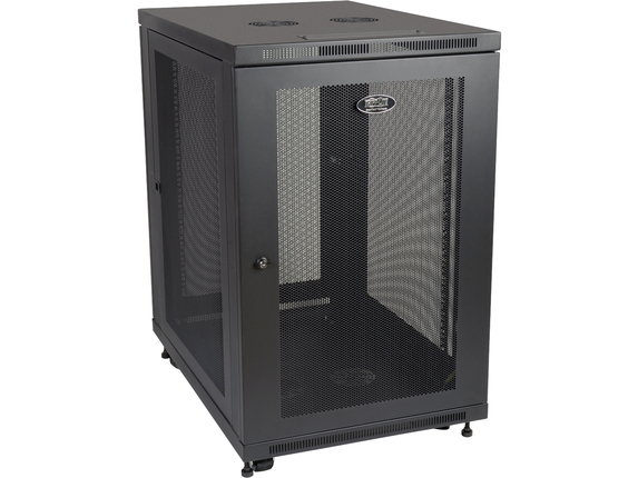 Image for Tripp Lite 18U Rack Enclosure Server Cabinet 33" Deep w/ Doors & Sides - 18U Rack Height x 19" Rack Width - Black - 1000 lb Dyna from HP2BFED