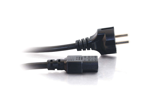 Image for C2G 2.5m 14 AWG European Power Cord (CEE7/7 to IEC320C13) - 8ft from HP2BFED
